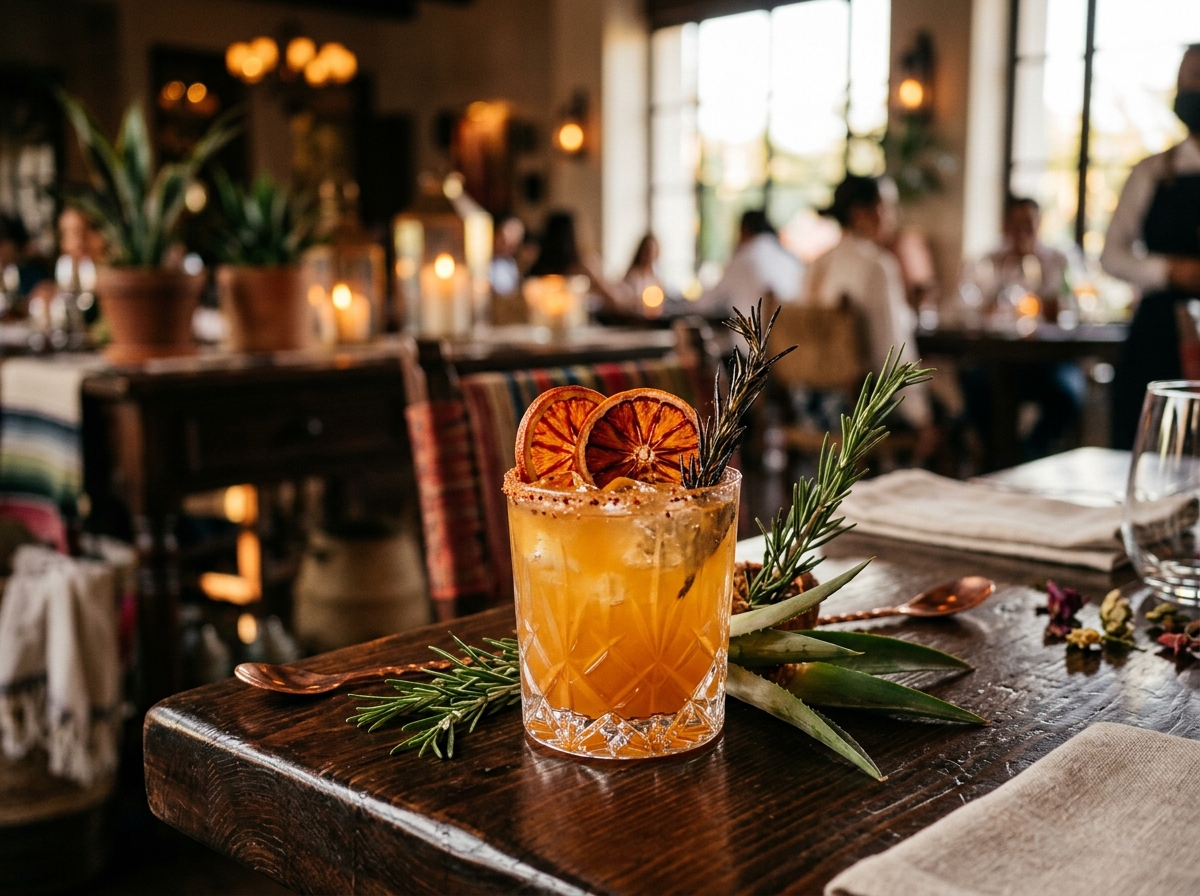 Zero-Proof Smoked Agave Elixirs